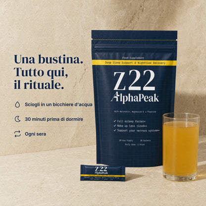 [it] Pouch e bustina Z22 con la bevanda: una bustina ogni sera