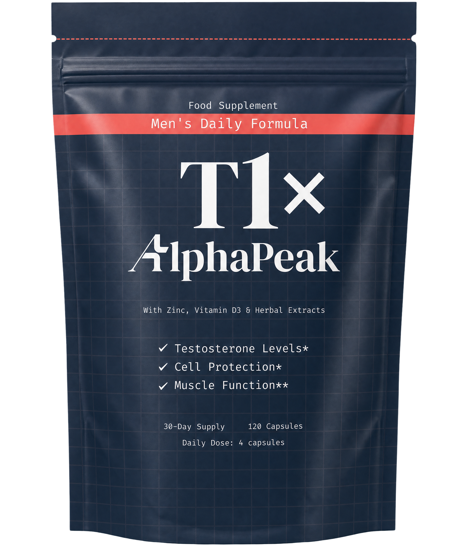 AlphaPeak T1x pouch — Men's Daily Formula